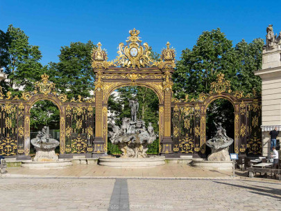 Frankreich, Elsass, Nancy Place Stanislas, Gitter, Brunnen (Foto: Robert Mrkvicka)