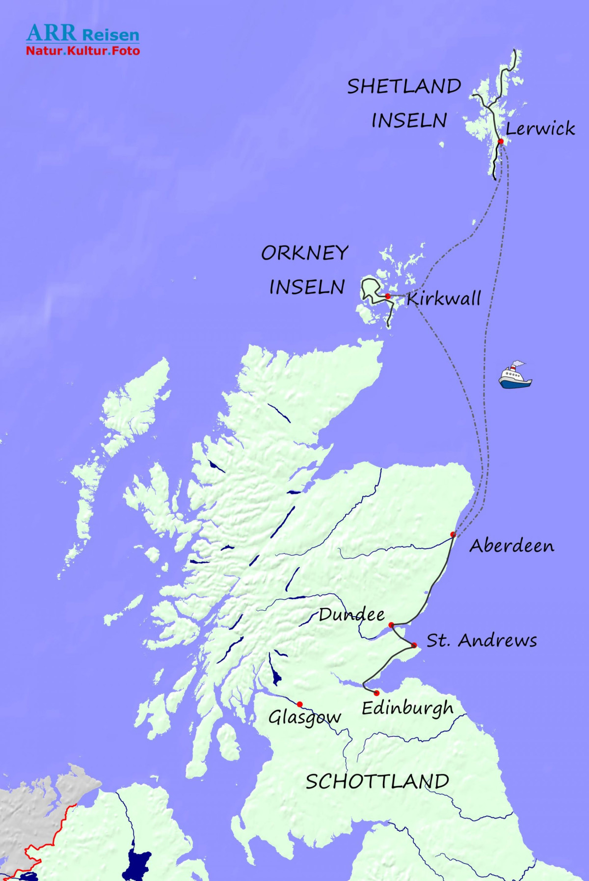 UK Schottland Orkney Shetland Route 1200x1793 
