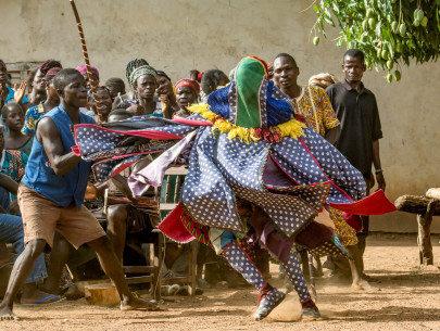 Togo - Benin, Egun-Maskentanz (Foto: Anton Schmoll)