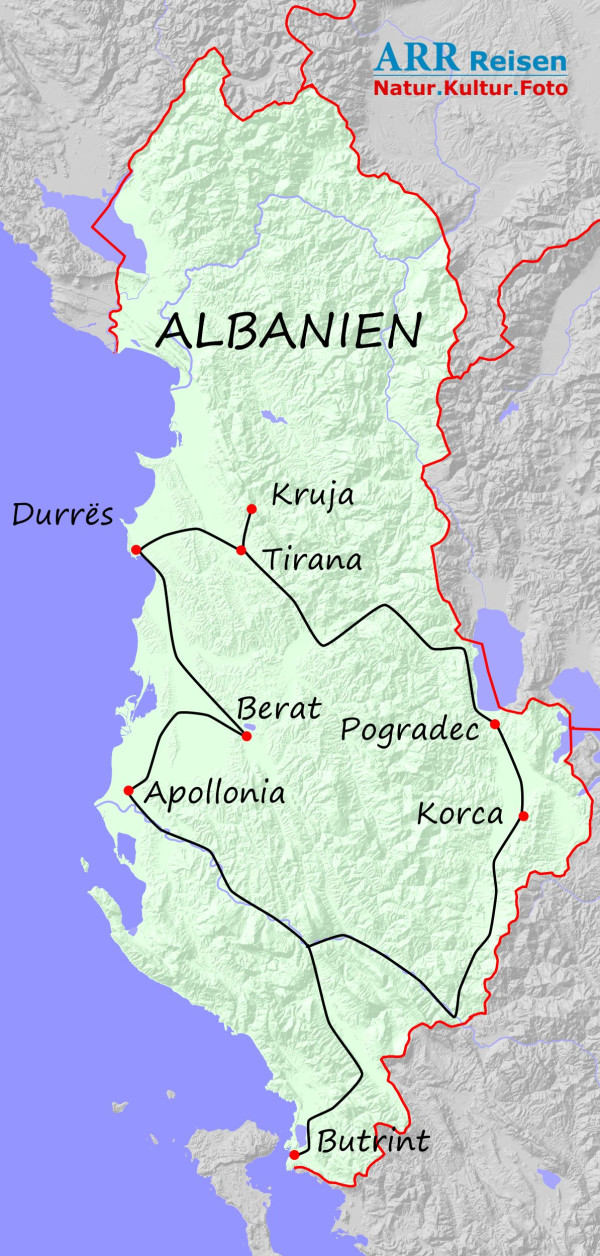 Route ARR Albanien, Unbekannte Schöne
